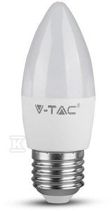 Żarówka LED V-TAC 4,5W E27 Świeczka VT-1821 3000K 470lm 2143421