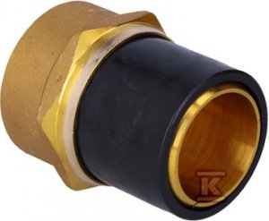 Adapter PE-mosiądz z gwintem wewnętrznym GW, d63x2 PE100, SDR11, PN10 gaz/PN16 woda, do montażu z elektromufą lub elektroredukcją
