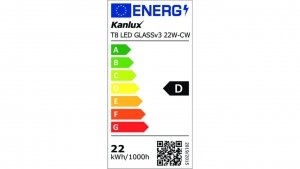 Świetlówka LED T8 G13 1512mm GLASSv3 22W-CW 3080lm 6500K barwa zimna 26059