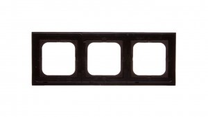 SONATA Ramka potrójna czekoladowy metalik R-3R/40