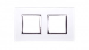DANTE Ramka podwójna szkło PERL GLASS 4504182