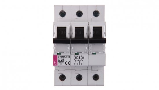 Wyłącznik nadprądowy 3P C 25A 10kA AC ETIMAT10 002135718