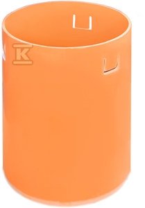 Rura teleskopowa PVC dn 425x400mm, z zaczepami do włazu żeliwnego 425, kolor pomarańczowy (Diamir 425NW) 2781612040
