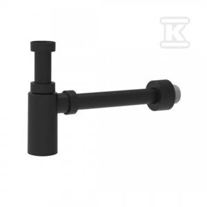 Półsyfon umywalkowy ozdobny czarny mat G 1 1/4&quot;x32