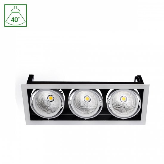 MODERN-DAY 3x1LED COB CITIZEN 40st 230V 3x27W IP20 WW DOWNLIGHT + zasilacz