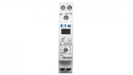 Przełącznik modułowy 2-pozycyjny 2Z+1R 16A z lampką sygnalizacyjną 230V AC/DC Z-SWL230/SO 276307
