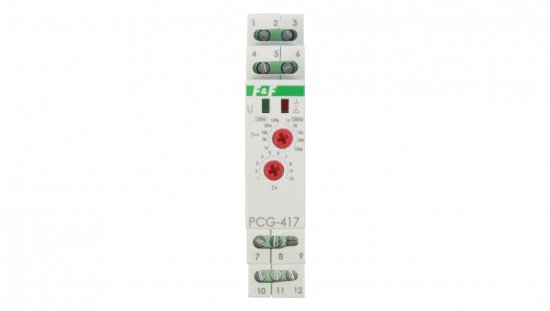 Przekaźnik czasowy 2Z 8A 1-1000sek 230V AC, 24V AC/DC gwiazda-trójkąt PCG-417DUO