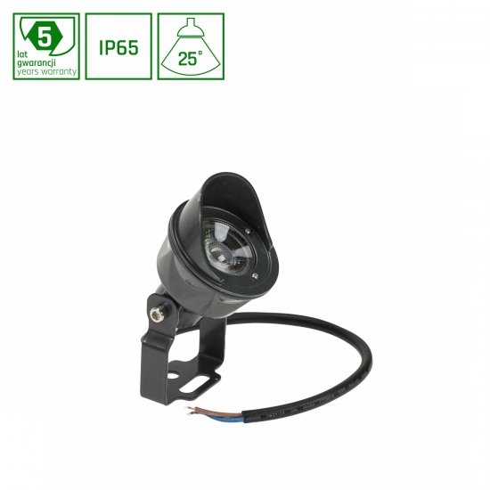 FLORI SPOT OGRODOWA 5W WW 24V 25st IP65 64x100mm SZARY 5 lat gw.