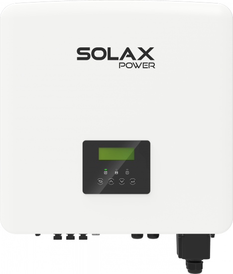 Falownik hybrydowy SOLAX X3-HYBRID-5.0 G4 maks. 5.5 KVA wyjście AC, 2 MPPT, w zestawie moduł komunikacyjny, wyłącznik DC i przekładniki CT, wejście 16A, kompatybilny z baterią Tripple Power