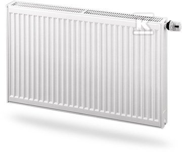 Grzejnik PURMO CV11 600x400, moc grzewcza: 407W (75/65/20°C), grzejnik stalowy płytowy z podłączeniem dolnym, PURMO Ventil Compact, biały RAL9016