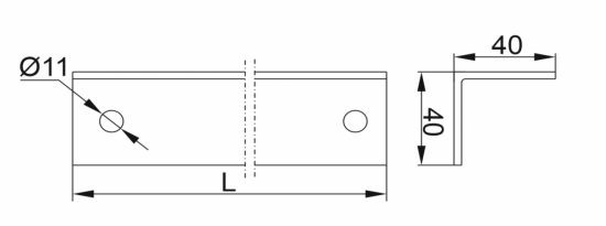 Kątownik aluminiowy wyciskany KT2000A 898210