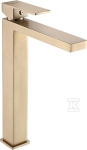 Bateria umywalkowa stojąca wysoka ARS BRUSHED GOLD