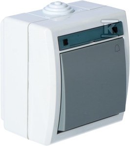 ŁĄCZ.DZWONEK N/T IP55 SZARY AQUANT