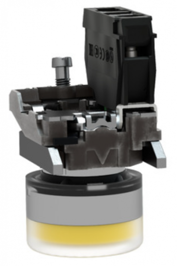 Przycisk sterowniczy 22mm żółty z samopowrotem 1Z XB4BP51