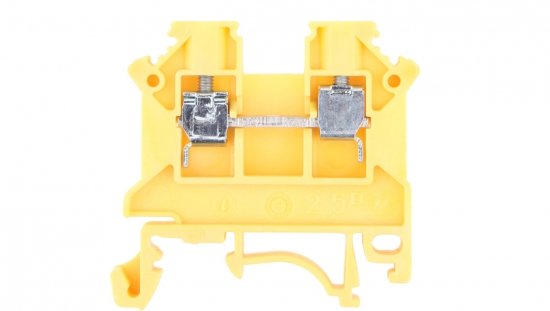 Złączka szynowa 2-przewodowa 2,5mm2 żółta NOWA ZSG 1-2.5Nz 11221314