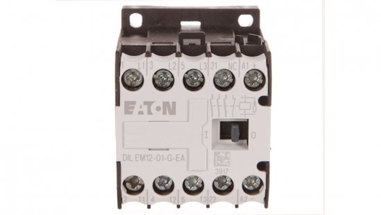 Stycznik mocy 12A 3P 24VDC 0Z 1R DILEM12-01-G-EA(24VDC) 189990