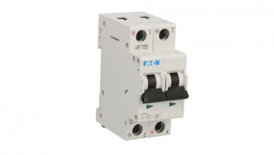 Wyłącznik nadprądowy 2P C 2A 10kA DC FAZ C2/2-DC 279134