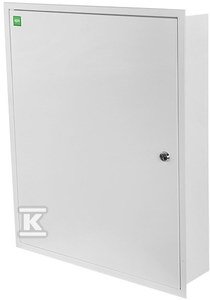 Rozdzielnica podtynkowa metalowa z zamkiem KRAFT 4x24 PE+N IP30