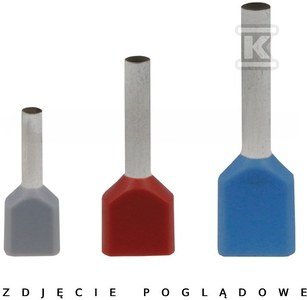 KOŃCÓWKA KABLOWA HI 2X10/14 OPK=100SZT