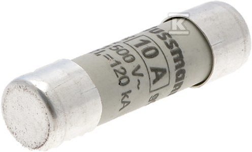 Wkładka cylindryczna 10 x 38 mm 10A GG 500V AC CYLINDRICAL FUSE 10 x 38 10A GG 500V AC C10G10