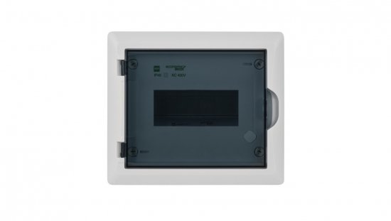 Rozdzielnica modułowa 1x8 p/t ECONOMIC BOX RP 1/8 drzwi transparentne (N+PE) IP40 2512-01