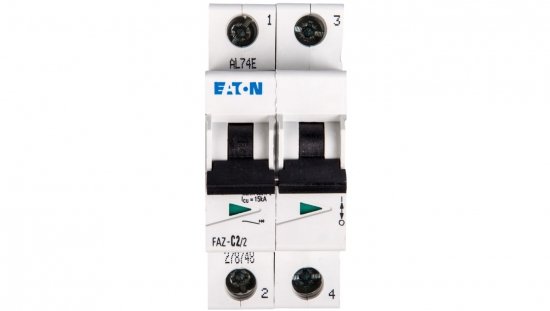 Wyłącznik nadprądowy 2P C 2A 15kA AC FAZ C2/2 278748