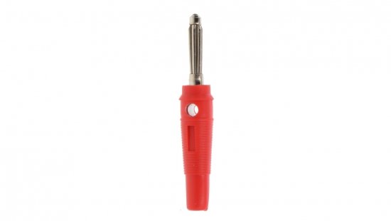 Wtyk bananowy 4mm czerwony 11459