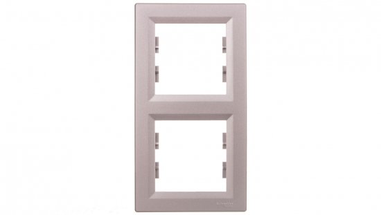 ASFORA Ramka 2-krotna pionowa aluminium EPH5810261