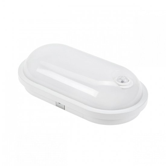 Oprawa kanałowa Technic Lamp Oval Led 20W 1850lm IP54 Owalna z czujnikiem PIR 4000K NW