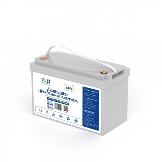Akumulator LiFePO4 12V 100 Ah (150A) BlueTooth + mata grzewcza