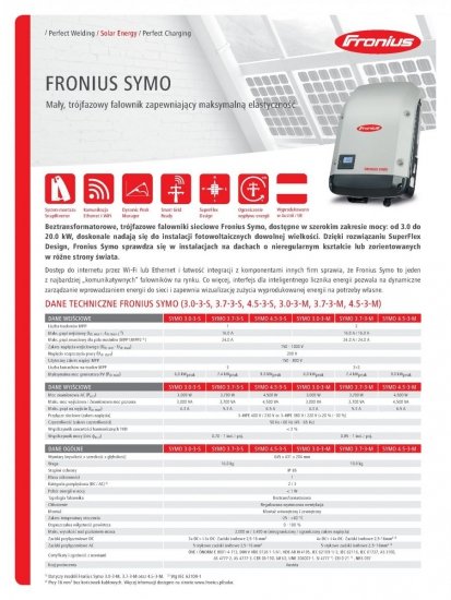 Inwerter FRONIUS SYMO  5.0-3-M