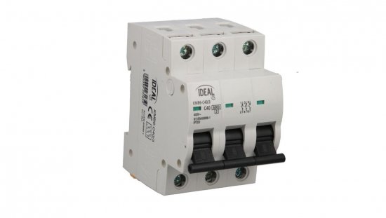 Wyłącznik nadprądowy 3P C 40A 6kA AC KMB6-C40/3 VDE 23165