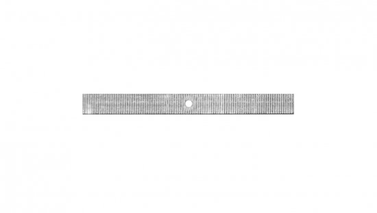 Taśma aluminiowa cięta 100 mm z otworem 3,4 mm /1kg/ TA-C-100/1 /374szt./