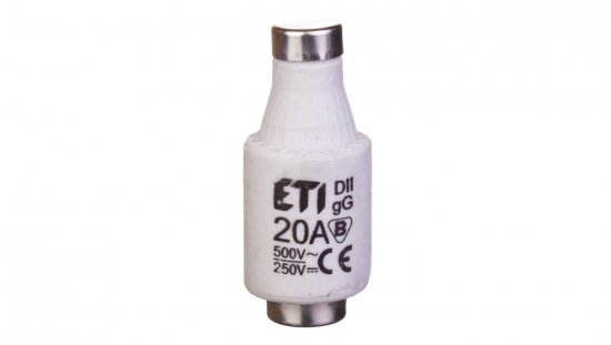 Wkładka bezpiecznikowa 20A DII gG / BiWtz 500V AC/ 250V DC E27 002312406 /5szt./