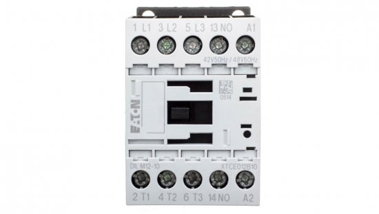 Stycznik mocy 12A 3P 42V AC 1Z 0R DILM12-10(42V50HZ,48V60HZ) 276826