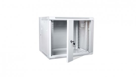 Szafa krosowa wisząca dzielona 19 cali 9U 600x501x550 szara DN-WD19 09U/550