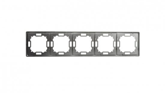 Simon Basic Standard Ramka pięciokrotna uniwersalna stal inox BMR5/21