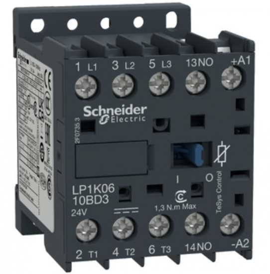 Stycznik 3P K AC3-9A 24VDC SP.1NO ŚR LP1K0910BD3