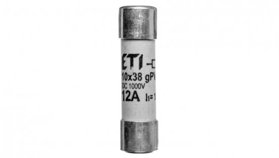 Wkladka bezpiecznikowa cylindryczna PV 10x38mm 12A gPV 1000V DC CH10 002625106