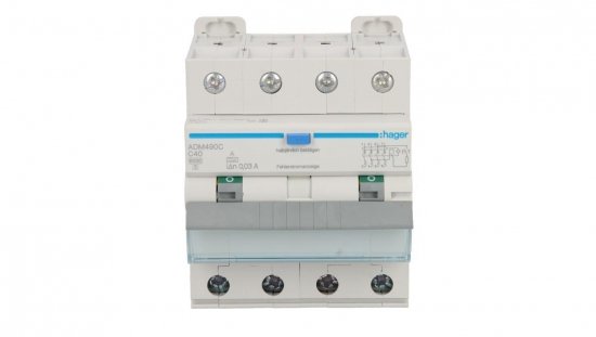 Wyłącznik różnicowo-nadprądowy RCBO 4P C40A 0,03A Typ A 6kA RCBO ADM490C