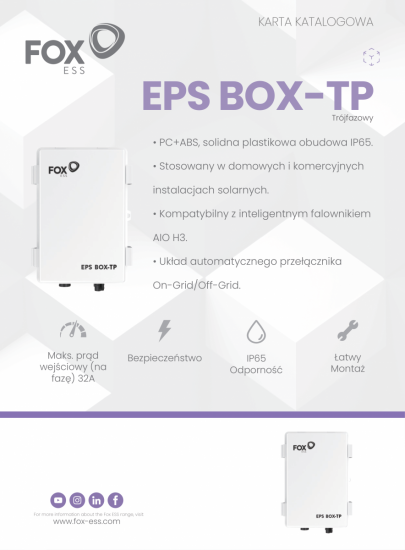 Akcesorium FoxESS EPS BOX