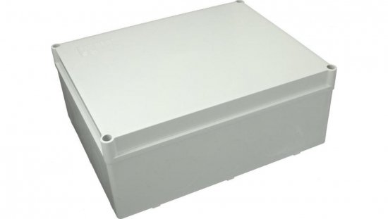 Puszka n/t hermetyczna 300x220x120 bez dławików IP65 szara S-BOX 616