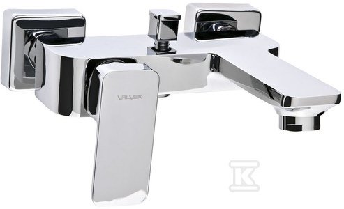 Bateria wannowa Loft ścienna dwuotworowa chrom 2454930