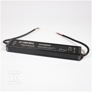 Zasilacz wodoodporny, LLG 12V / IP67 / 16,6A / 200W