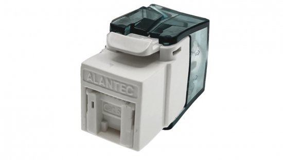 Moduł keystone RJ45 beznarzędziowy UTP kat.6A Podw. par. transmisyjne ALANTEC MB007-1