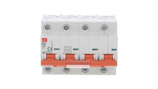 Wyłącznik instalacyjny LS Electric BKH 4P 80A, charakterystyka C 06110362R0 BKH 4P C80A