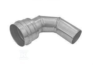 Kolano 90st DN80 redukcyjne 60 jednościenne kondensacyjne do kotłów kondensacyjnych/turbo SJKBK90R8060