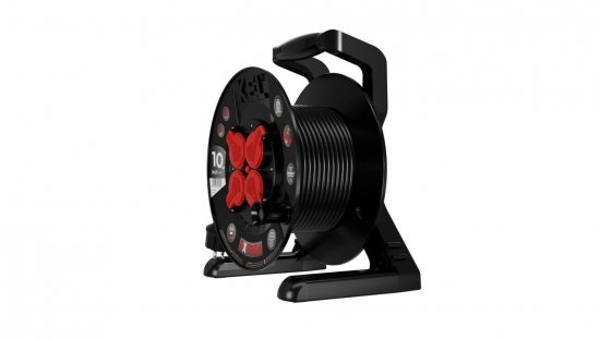 Przedłużacz bębnowy EXTREME LINE 4 gniazda z/u IP44 16A H05RR-F 3x1,5 10m czarny W-100020