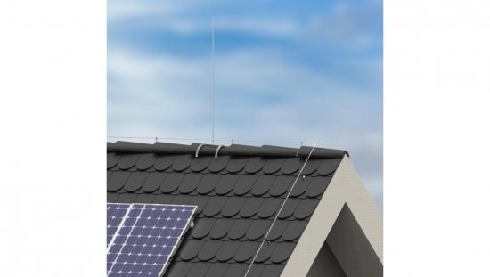 Iglica gąsiorowa podwójna L-1000mm fi 12mm aluminiowa 71.10 AL /97101009/