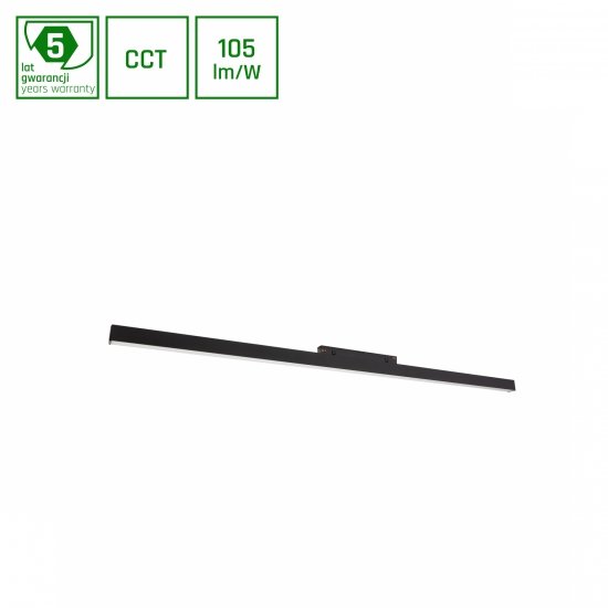 SYSTEM SHIFT SMART- LINE L oprawa liniowa 902x23x42mm 22W 100st czarny CCT/DIM 5 lat gw.
